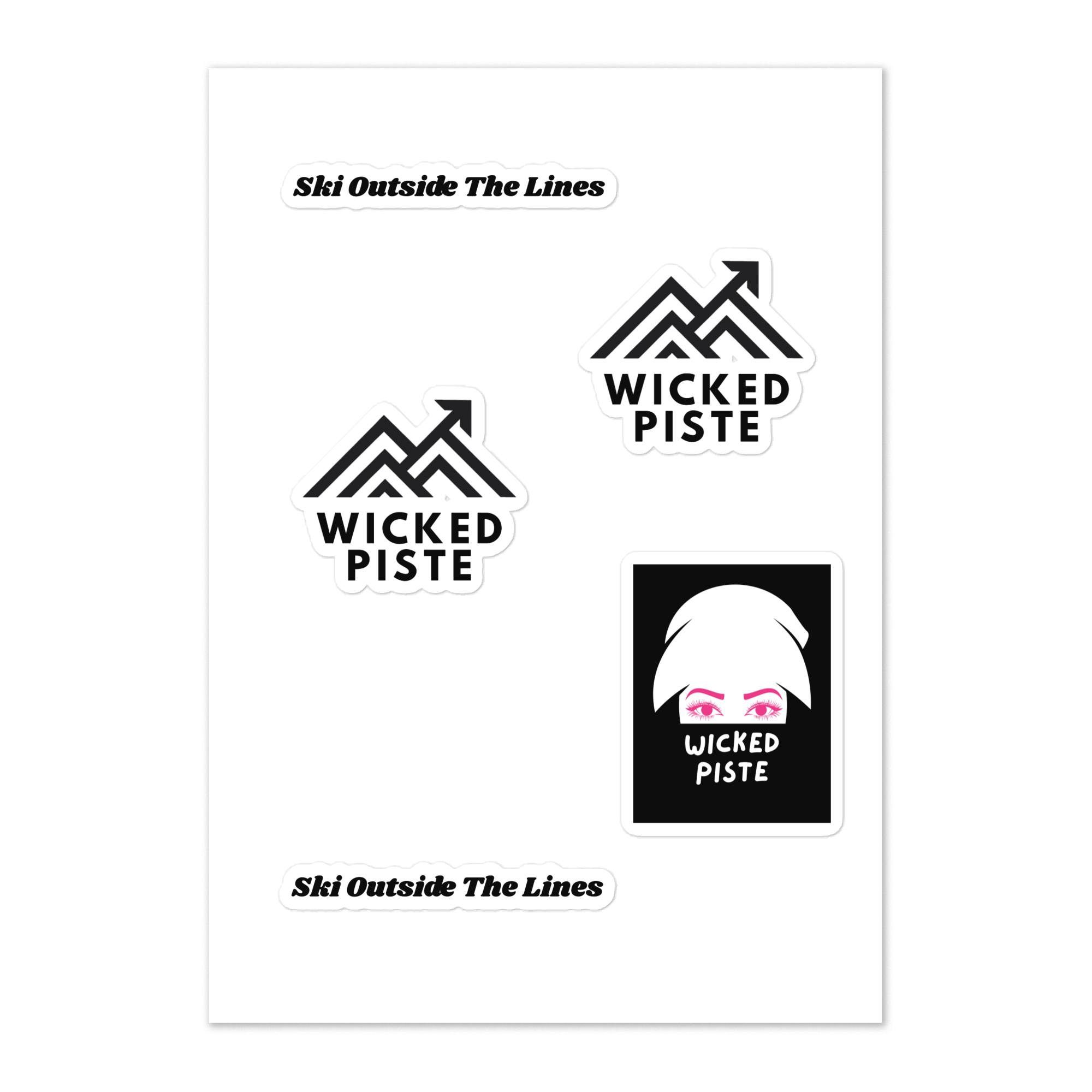 Wicked Piste Stickers